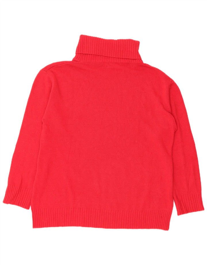 Hekla & Co Dame Roll Neck Jumper Sweater UK 20 2XL Rød