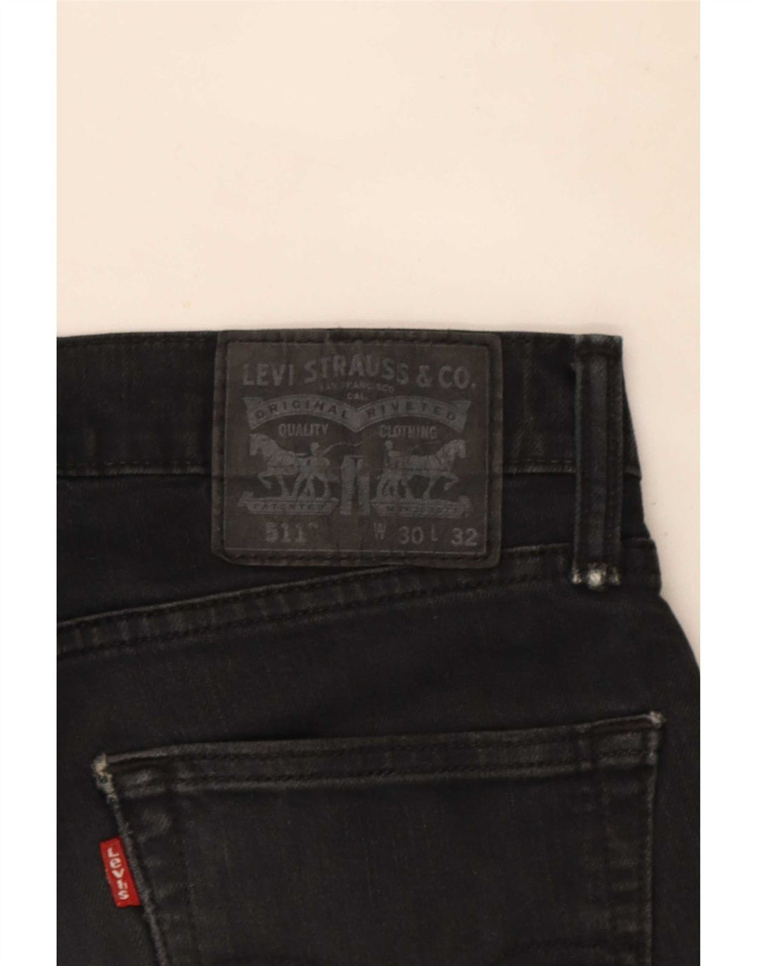 Levi's Herre 511 denimshorts W30 medium sort bomuld