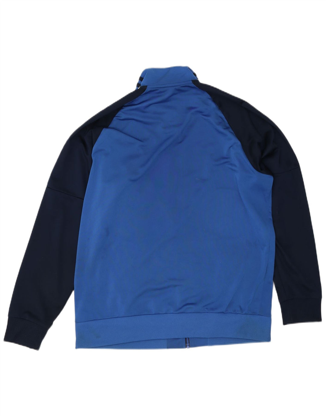 Adidas Træningsdragt til mænd, topjakke, stor blå farveblok polyester