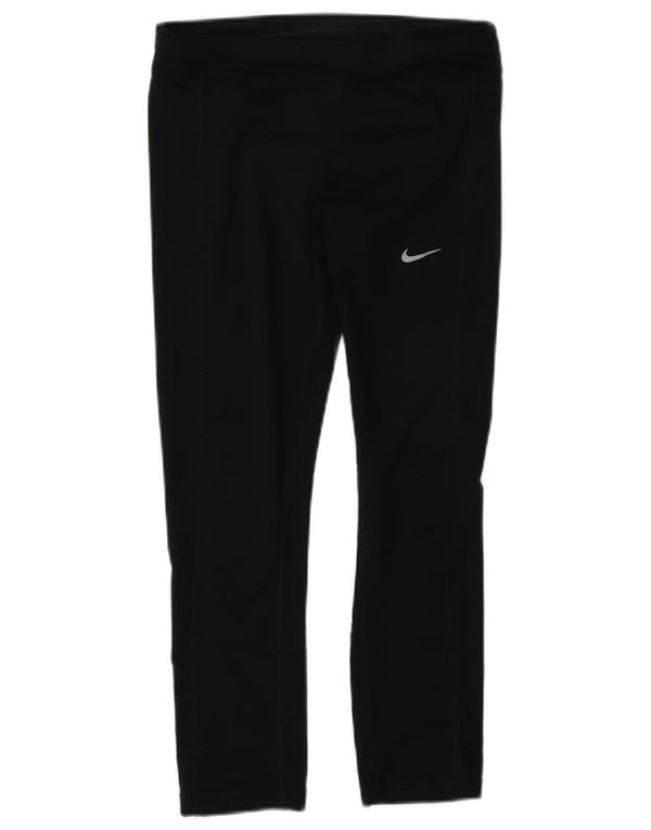 Nike Dame Dri Fit Leggings UK 6 XS Sort Polyester