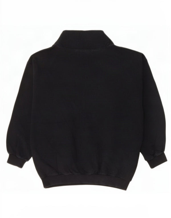 Maser M Womens Graphic Sweatshirt Jumper US 8 Medium Black Colourblock