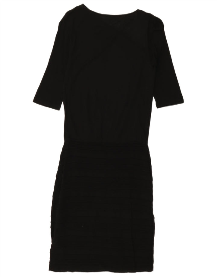 Max & Co. Dame 3/4-ærmet Shift Dress UK 8 Small Black