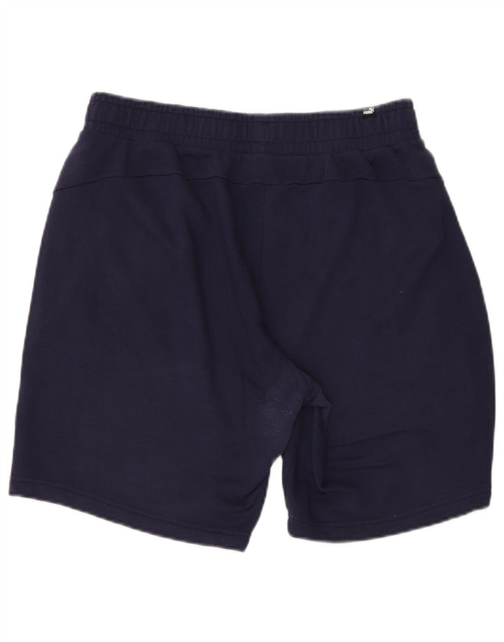 PUMA Mens Sport Shorts Large  Navy Blue Cotton