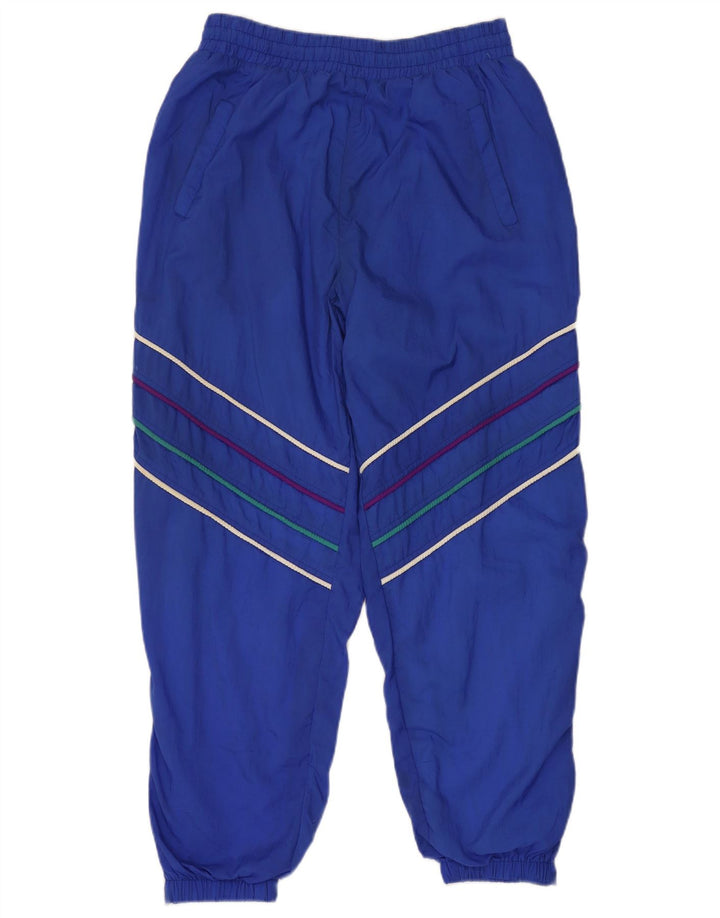 VINTAGE Træningsdragt til mænd Joggers Store blå stribede nylon