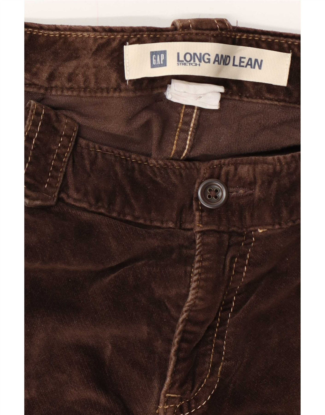 Gap Dame Stretch Bootcut Velour Casual Bukser W30 L30 Brun