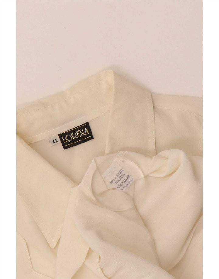 Lorena Dame Skjorte Bluse IT 42 Medium Off White Acetate