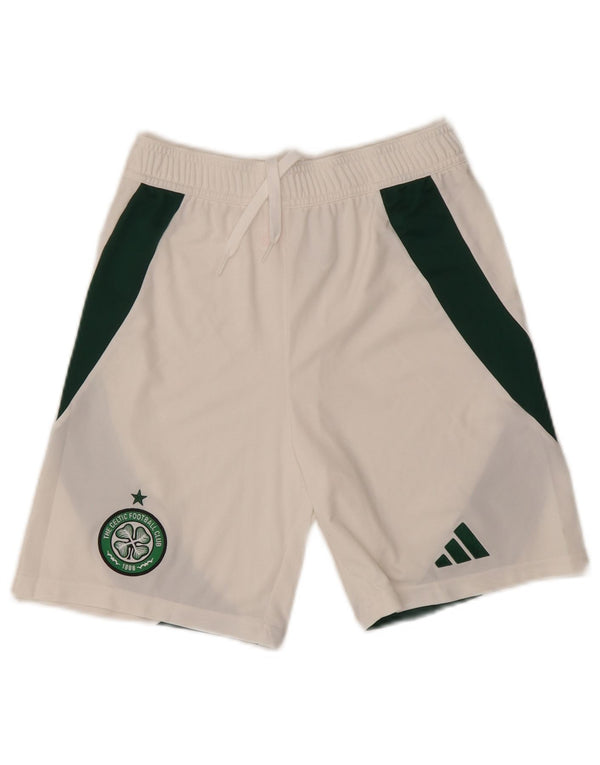 Adidas Boys Boston Celtics Sports Shorts 13-14 år Hvid Colourblock