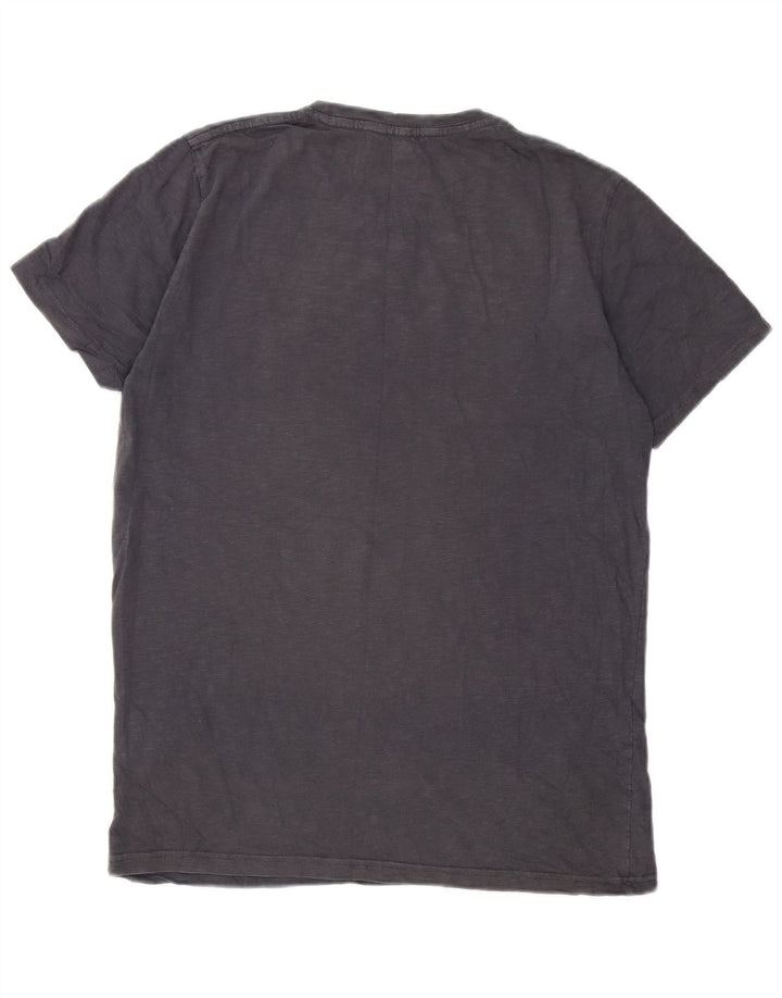 Jack & Jones Herre Regular Fit Grafisk T-Shirt Top Stor Grå Bomuld