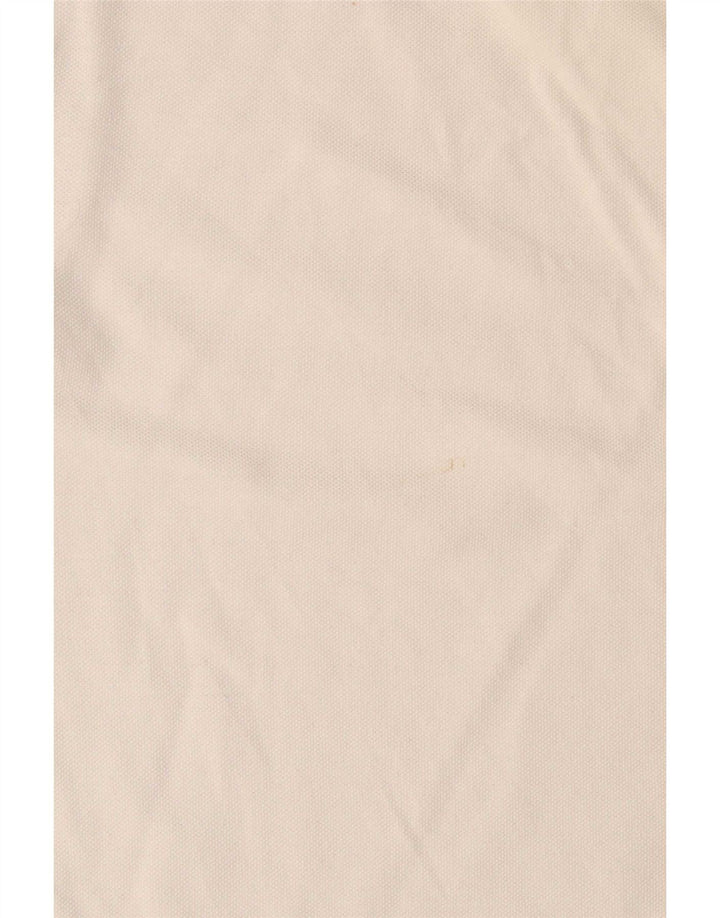 Kappa Herre grafisk poloshirt Stor hvid bomuld