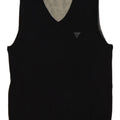 GUESS Mens Vest Tank Top Medium Black Wool