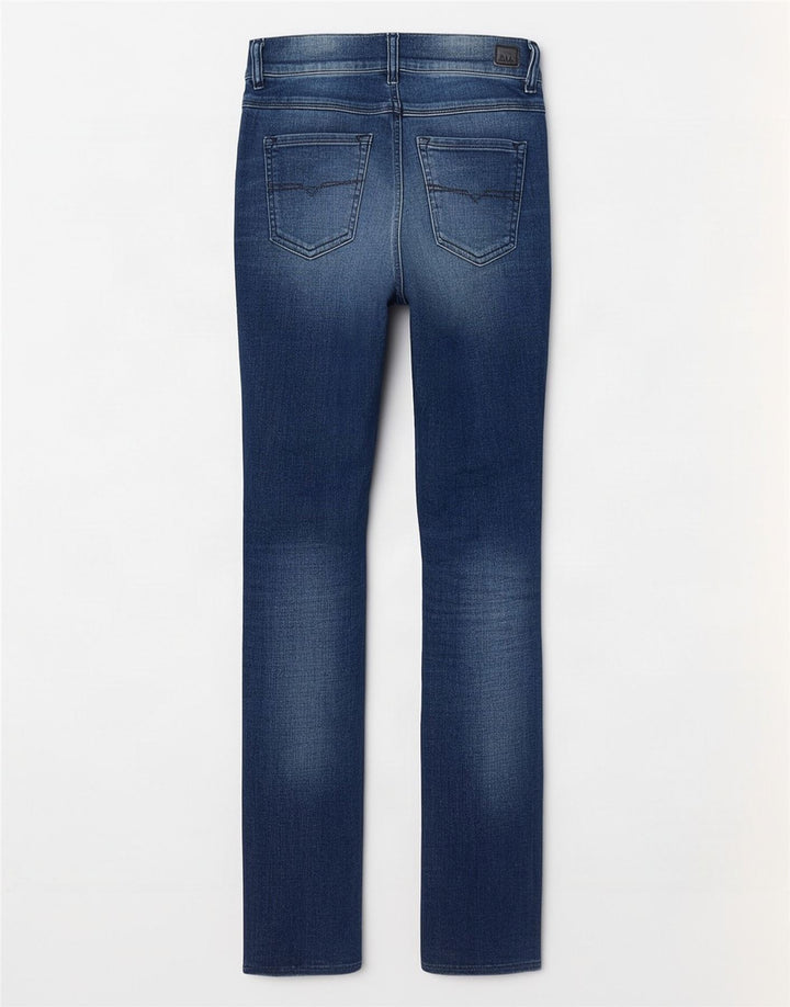 Diesel Dame Distressed Slim Jeans W24 L27 Blå Bomuld