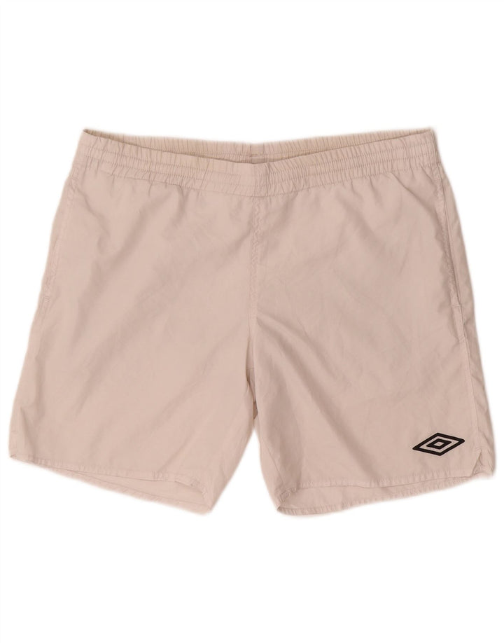 UMBRO Mens Sport Shorts Small  White
