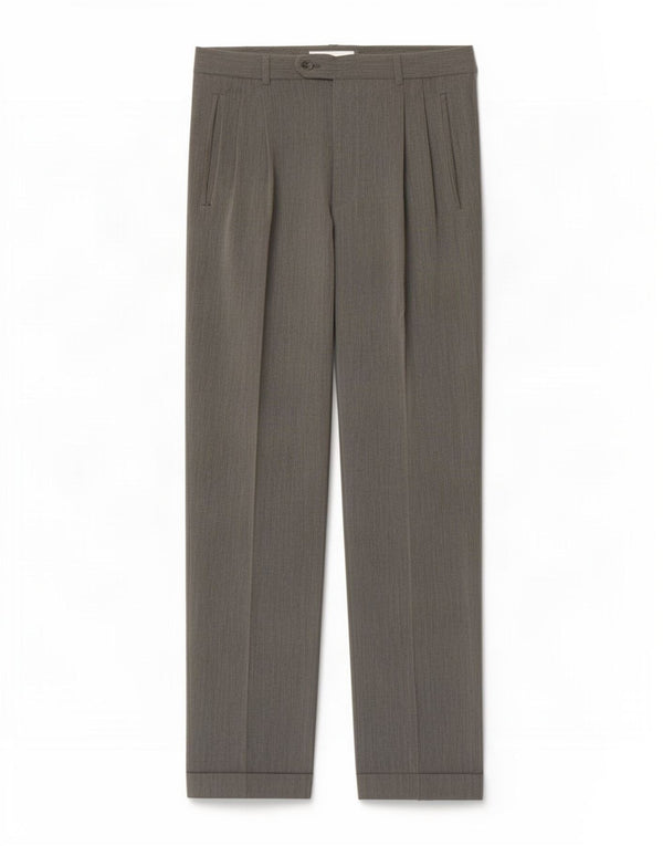 Vintage Herre Pegged Suit Bukser IT 48 Medium W32 L30 Grå Viscose