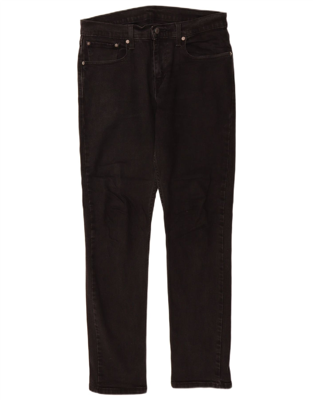 LEVI'S Herre 502 tilspidsede jeans W32 L31 Sort bomuld
