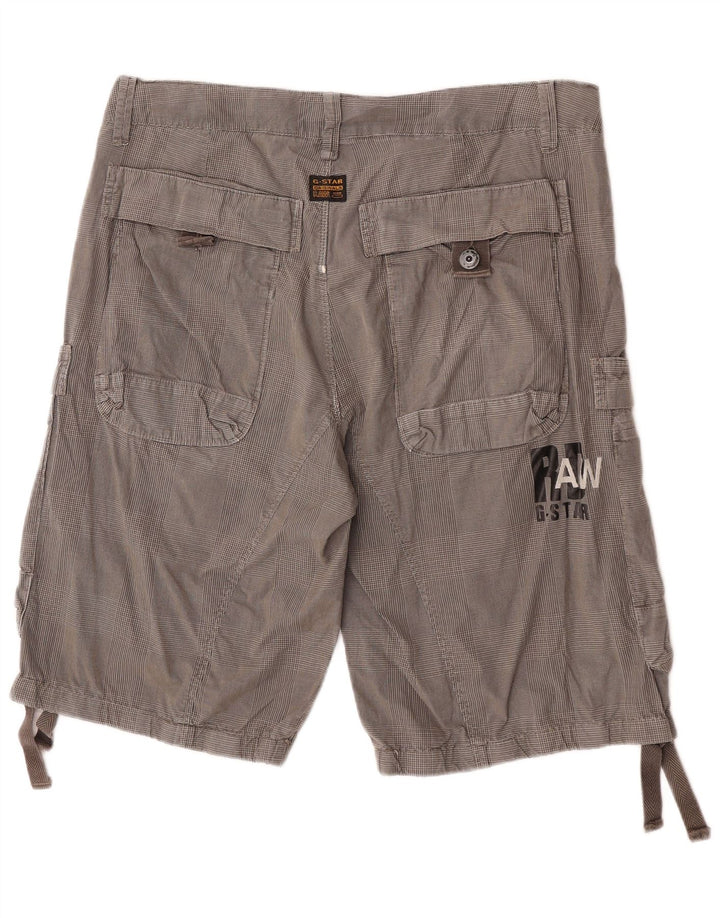 G-Star Herre Cargo Shorts W34 Large Grey Ternet Bomuld