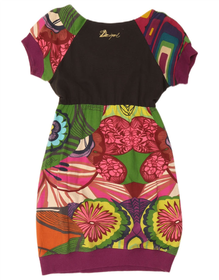 Desigual Kvinders grafisk boblekjole UK 10 Small Multicolored Floral