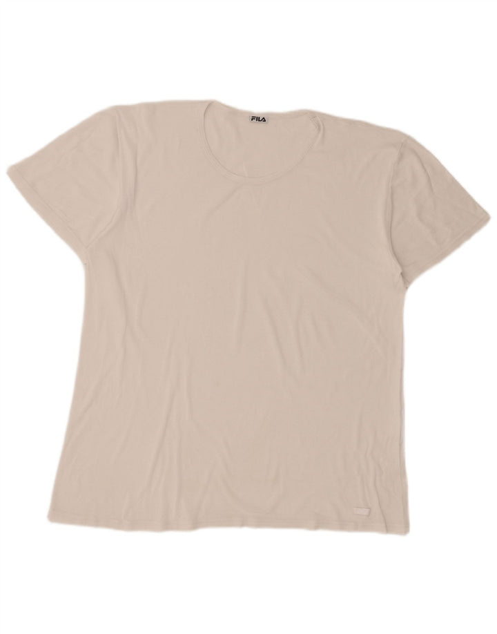 Fila Herre T-Shirt Top Stor Hvid