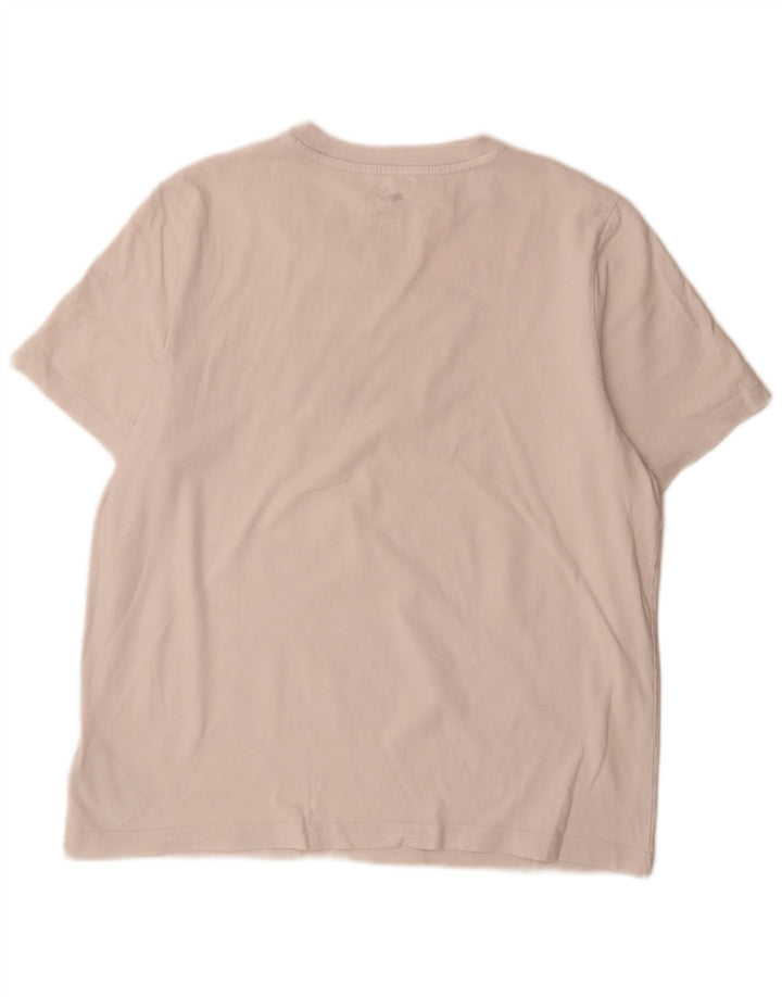 Puma Herre Grafisk T-Shirt Top Stor Hvid Bomuld