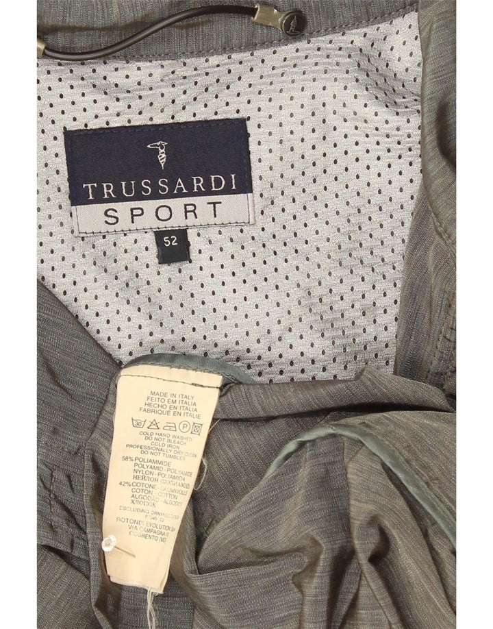 Trussardi Herre Utility Jacket IT 52 XL Grå polyamid