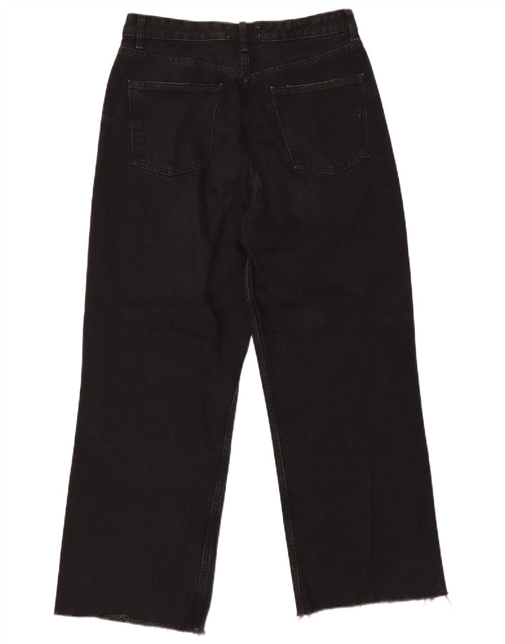 Zara Dame Løse Jeans EU 42 Large W32 L28 Sort