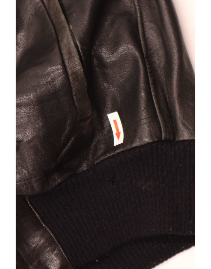 Marpel Herre Læderjakke IT 52 XL Sort