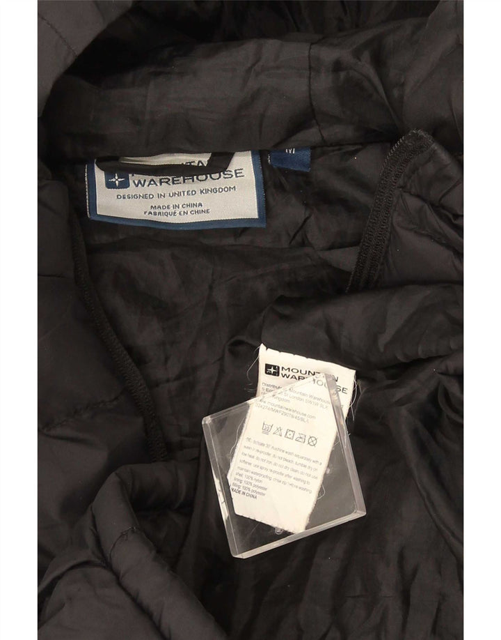 Mountain Warehouse Herre hættepolstret jakke UK 38 Medium Sort Nylon