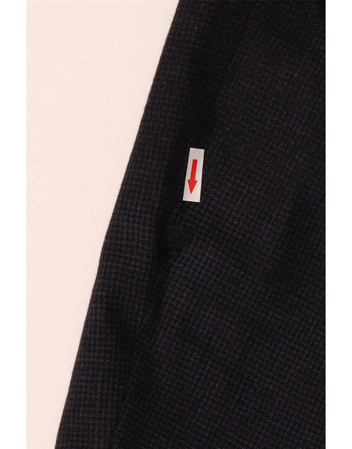 Hugo Boss Herre 2-knaps blazerjakke UK 42 XL Marineblå Houndstooth