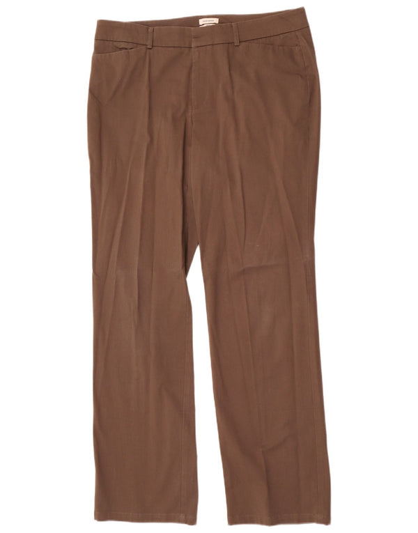 Dockers Dame ideel pasform Lige fritidsbukser US 16 2XL W36 L34 Brun