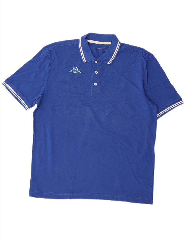 Kappa Herre Polo Shirt Large Blå