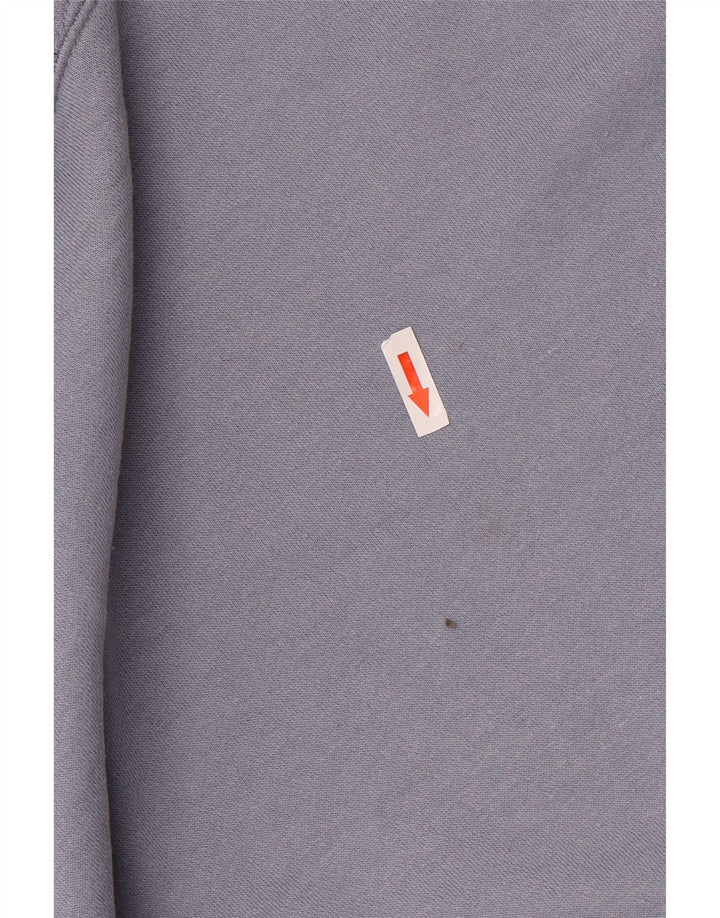 Zara Dame Oversized Hoodie Jumper UK 10 Small Blue Polyester