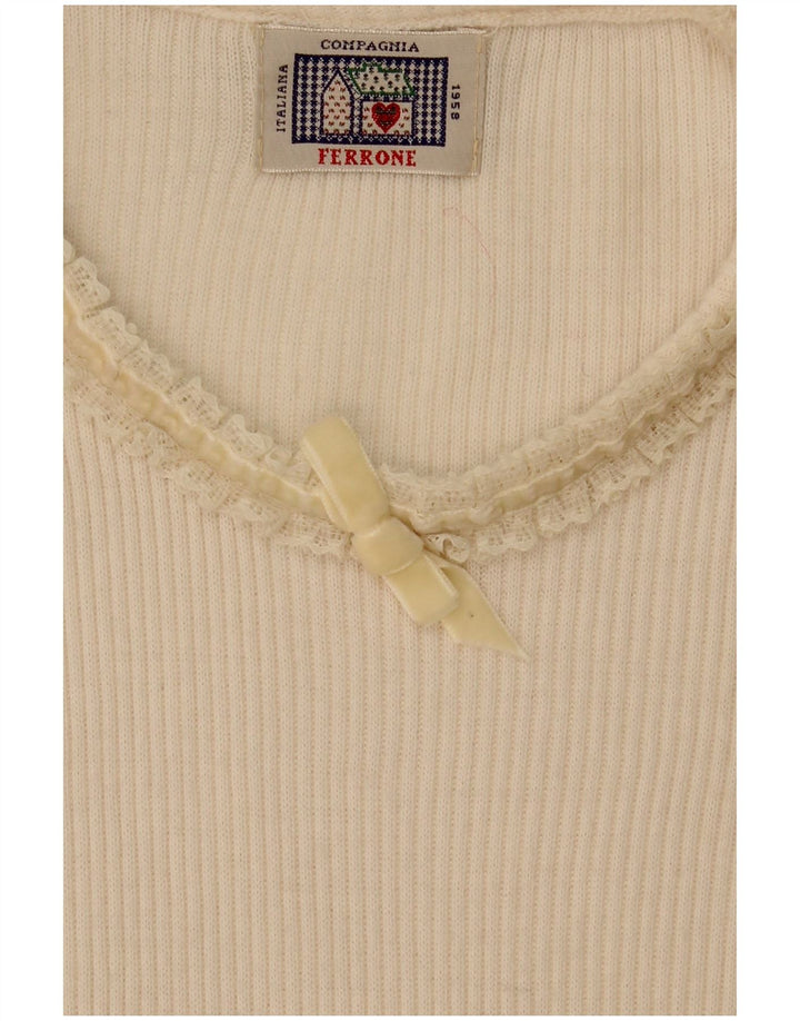 Compagnie Langærmet Bodysuit til kvinder UK 12 Medium Off White