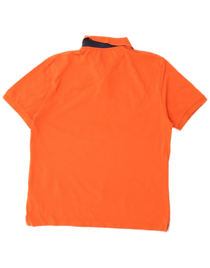 Hackett Herre Slim Fit Polo Shirt Stor Orange Bomuld