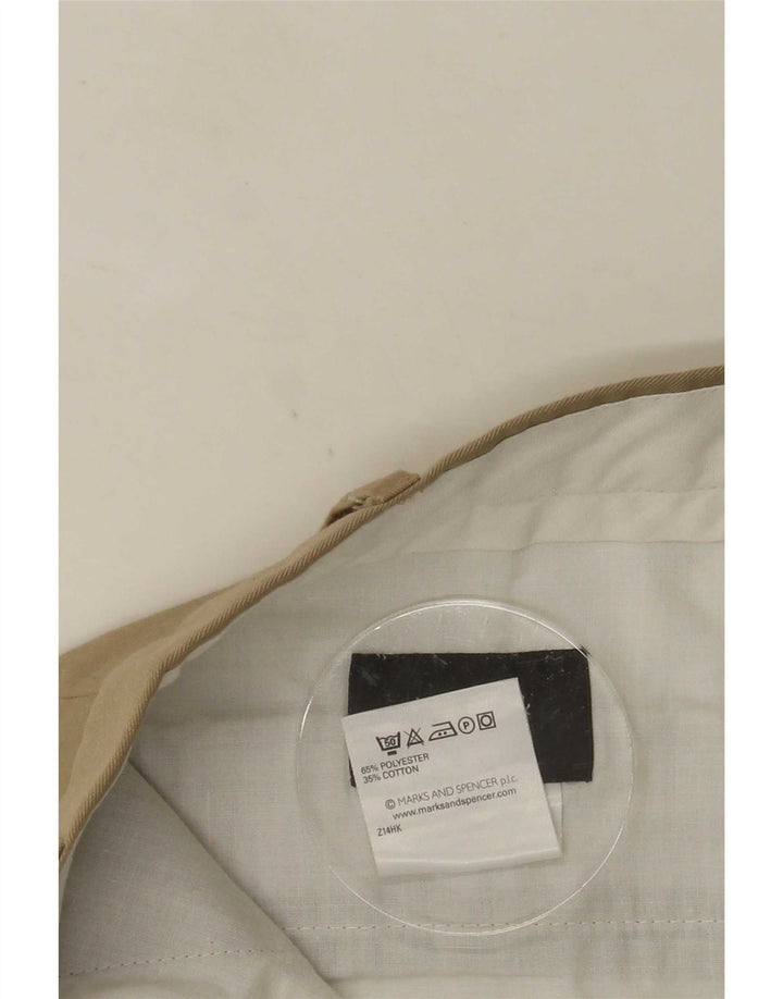 Marks & Spencer Herre Pegged Suit Bukser W36 L31 Beige Polyester