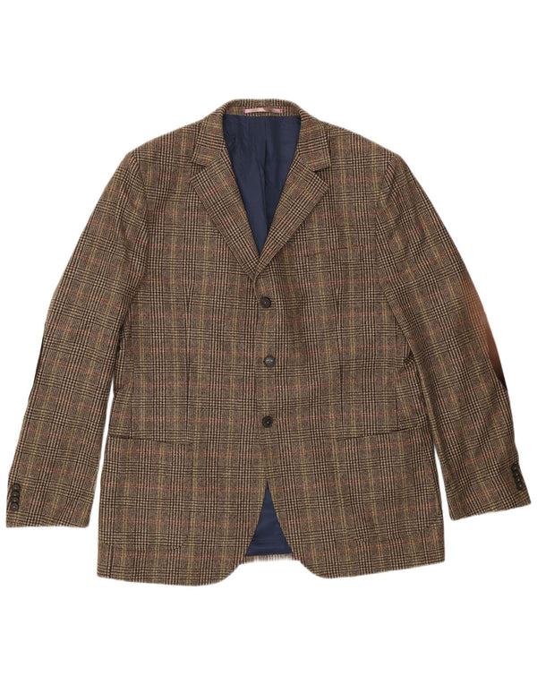 Gant Herre 3-knaps blazerjakke UK 44 2XL Brown Houndstooth
