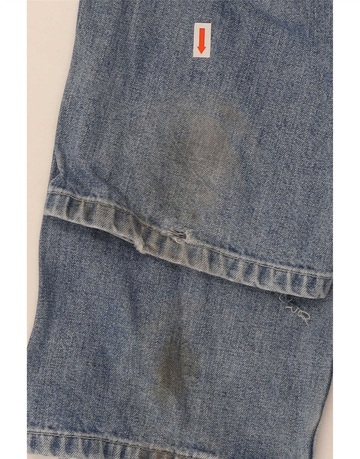 Lee Womens Carpenter Dungarees Straight Jeans W30 L32 Sort