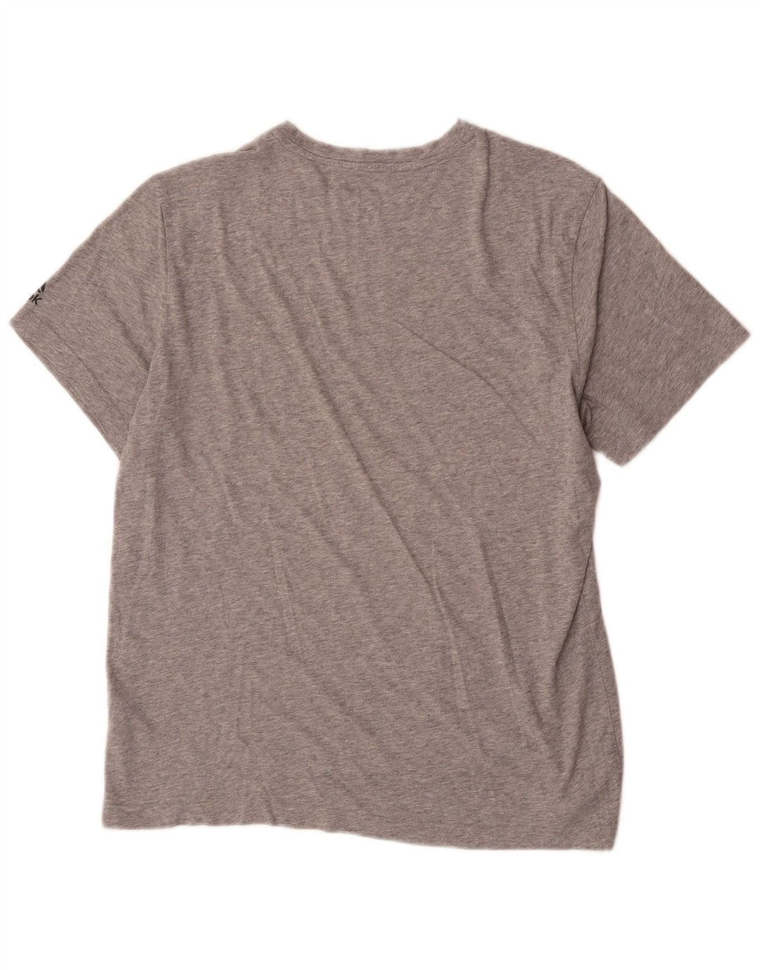 Reebok Herre Grafisk T-Shirt Top Stor Grå Bomuld