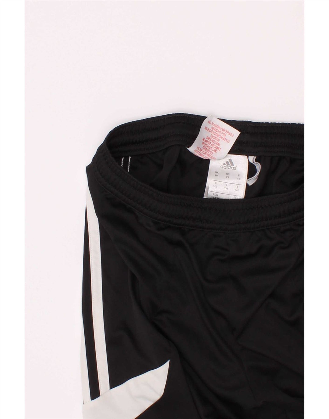 Adidas Boys Sports Shorts 9-10 år Medium Sort Colourblock Polyester