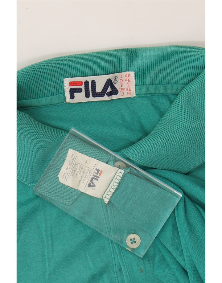 FILA Poloshirt til mænd IT 46 Lille grøn bomuld