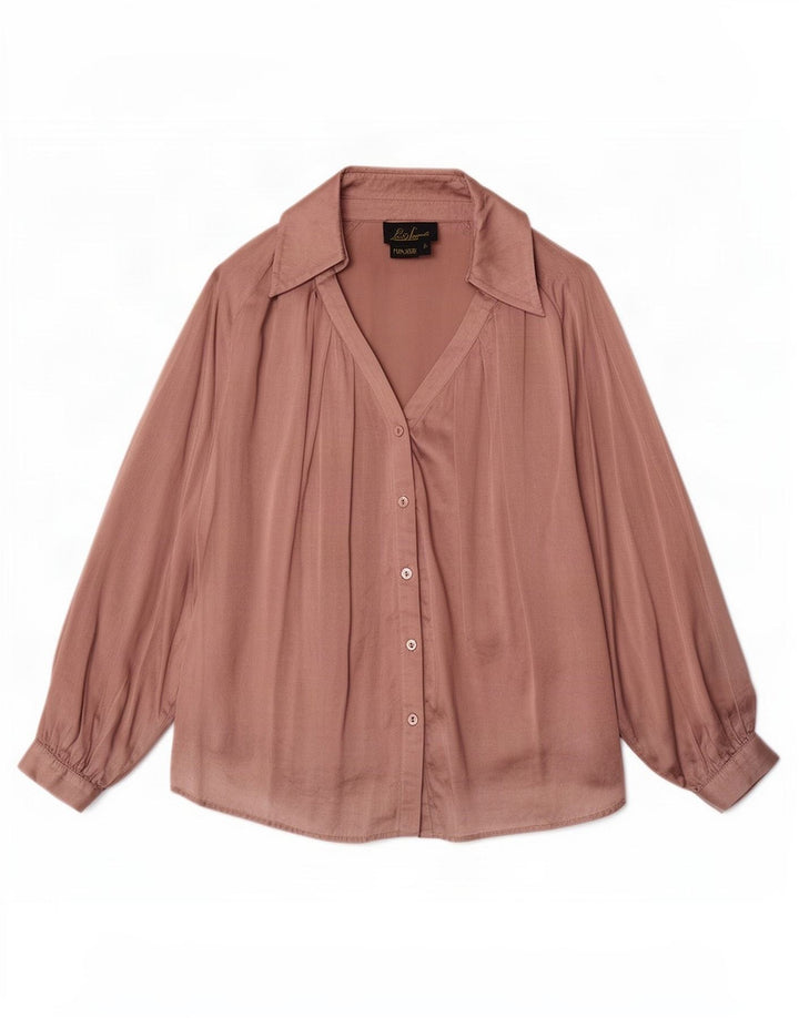 Luisa Spagnoli skjortebluse til kvinder One Size Pink Silke