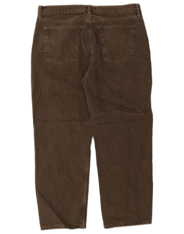 Zara Dame Straight Jeans EU 46 2XL W36 L26 Khaki