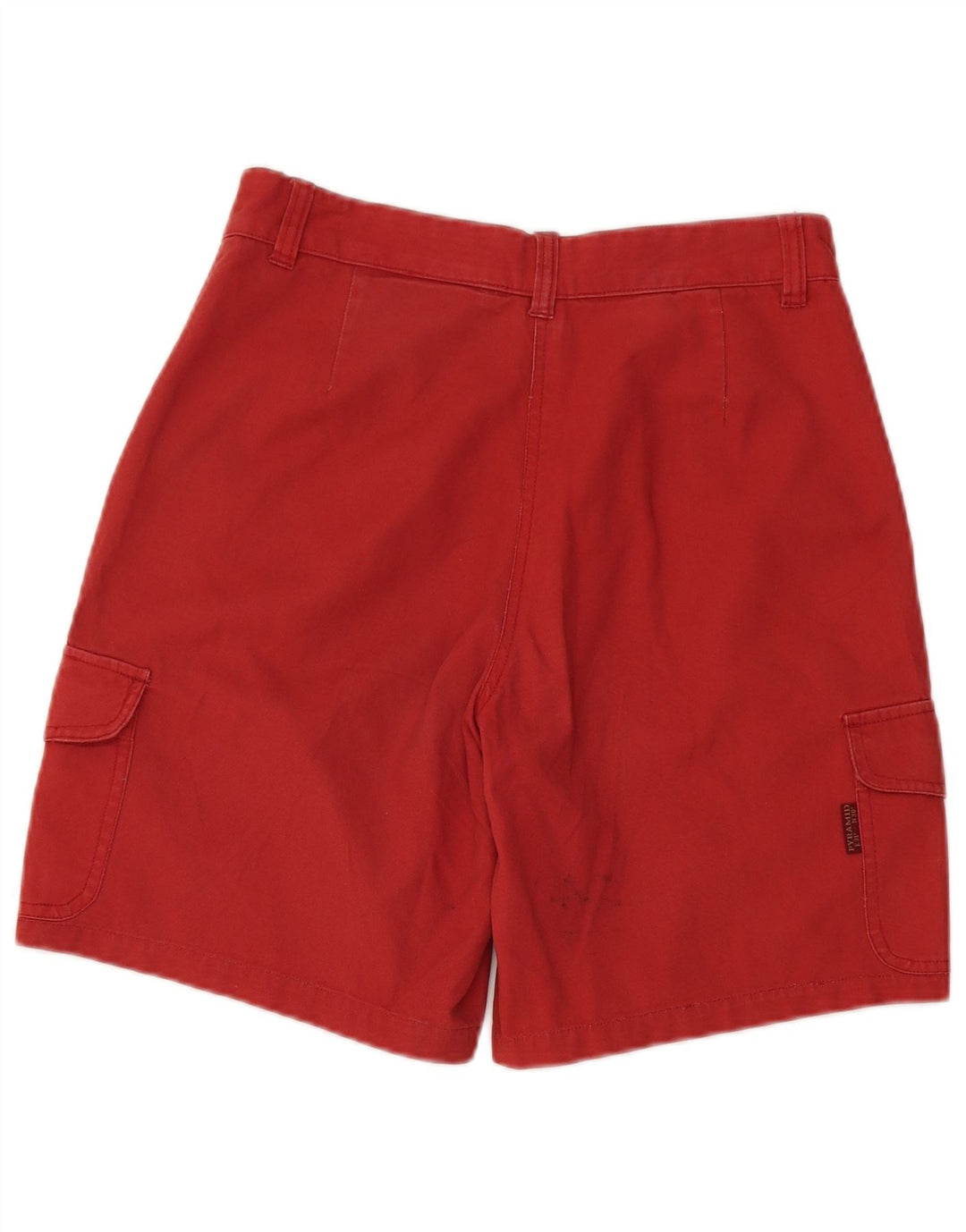 PYRAMID Dame Cargo Shorts IT 44 Medium W28 Rød Bomuld