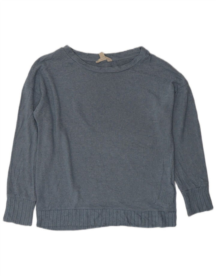 MARKS & SPENCER Dame Oversized Boat Neck sweater UK 10 Small Blue