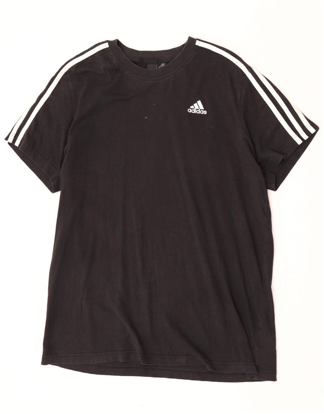 Adidas Herre T-Shirt Top Stor Sort Bomuld