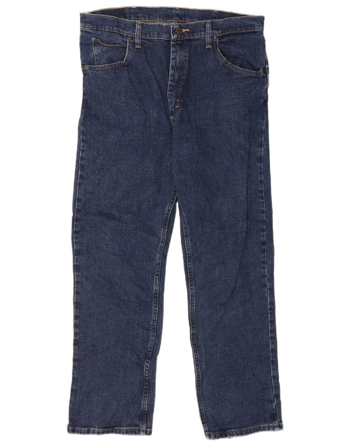 Wrangler Straight Jeans til mænd W36 L30 blå bomuld