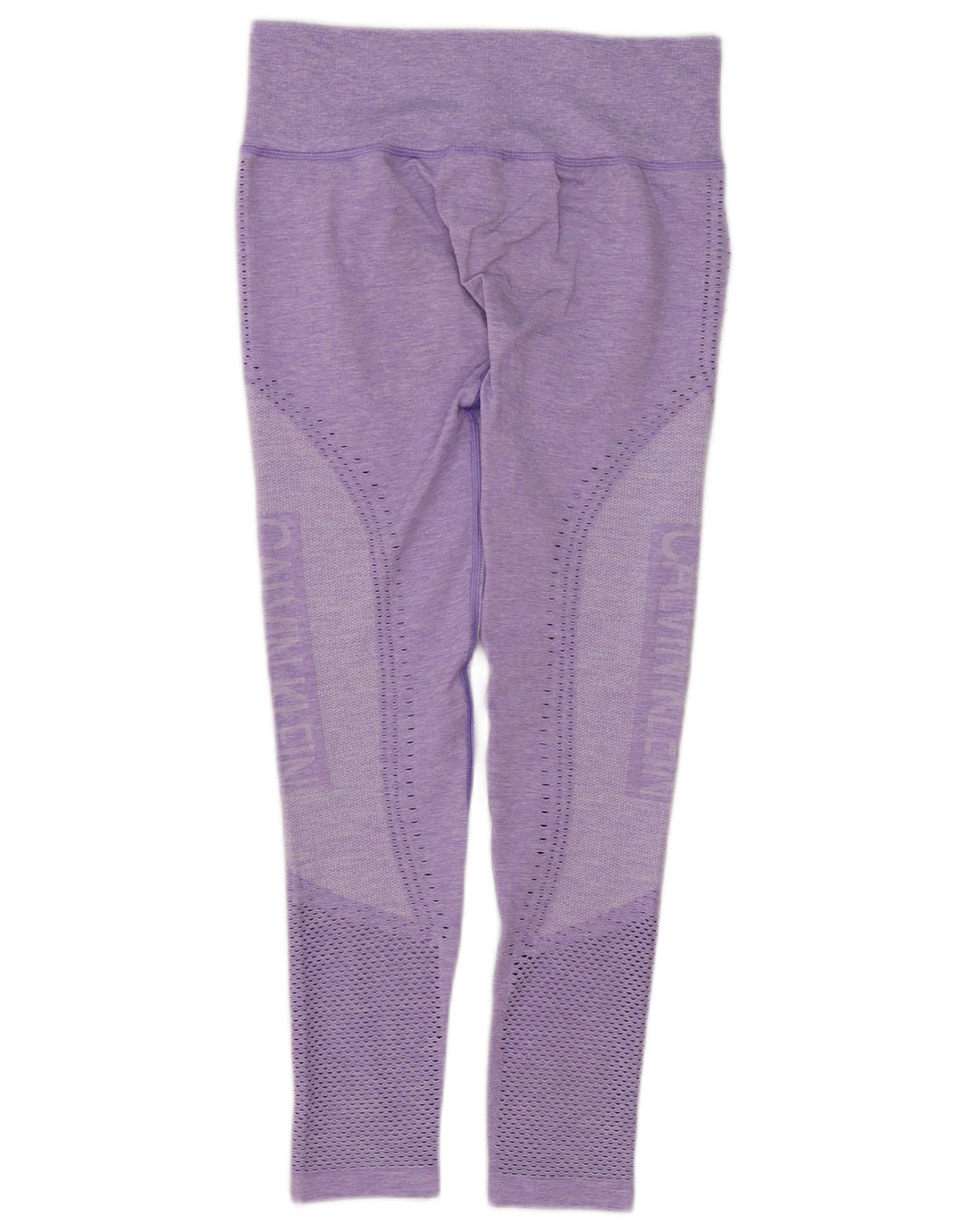 Calvin Klein Grafiske Leggings til kvinder UK 12 Medium Lilla Flecked Polyester
