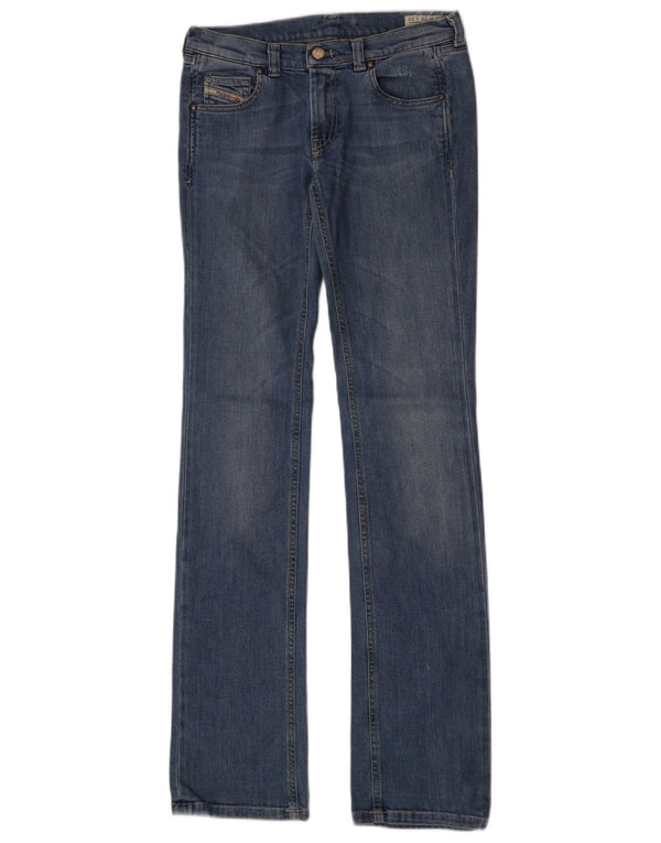 Diesel Dame Doozy Slim Jeans W28 L32 Blå Bomuld