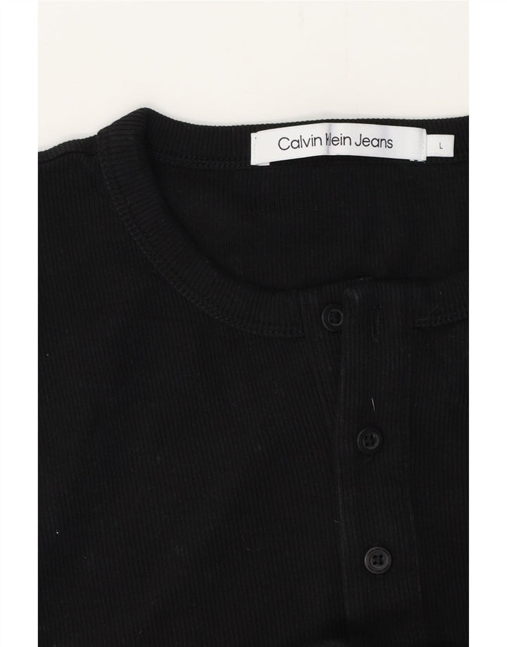 CALVIN KLEIN JEANS Herre T-Shirt Top Stor Sort