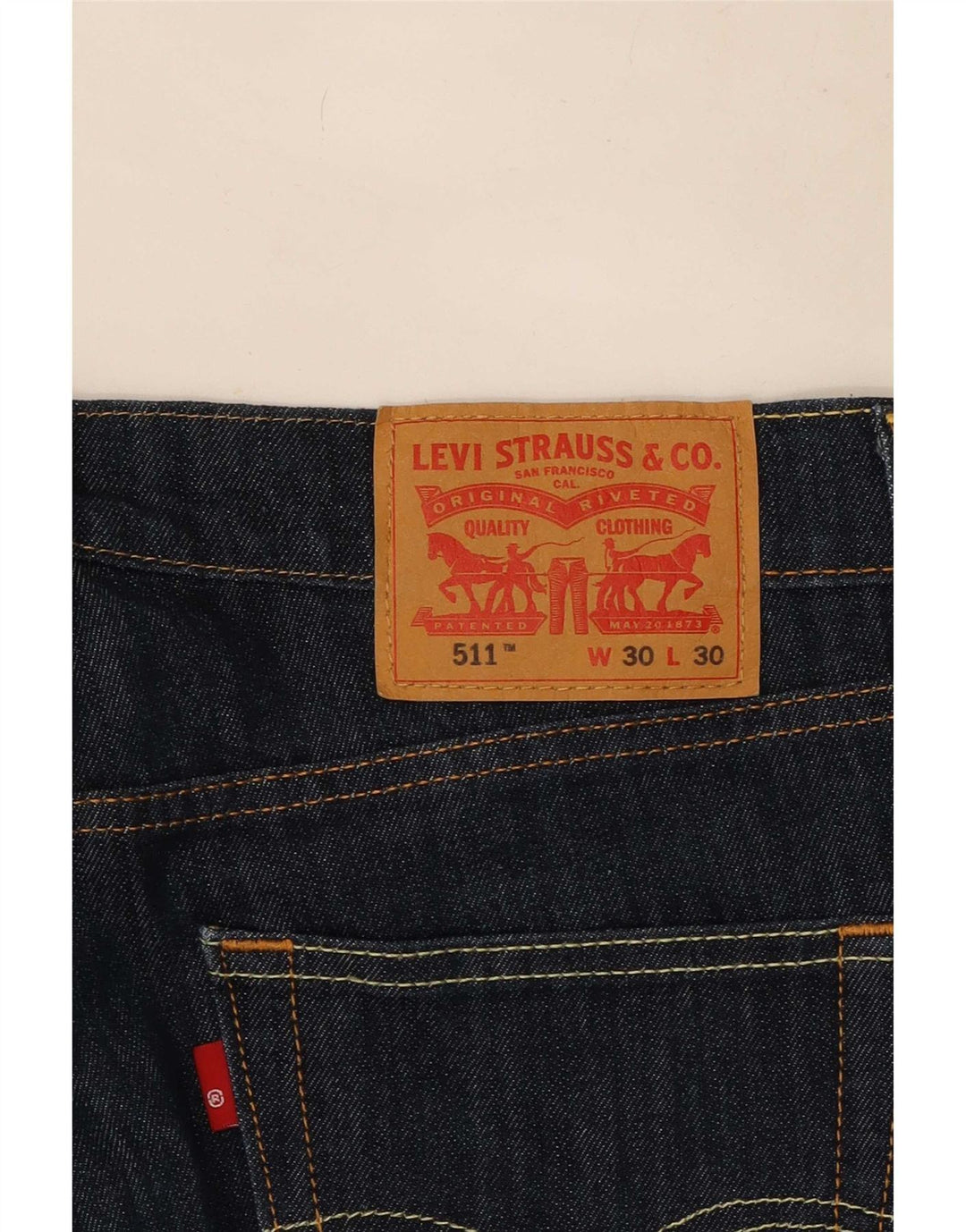 Levi's Herre 511 Slim Jeans W30 L30 Marineblå Bomuld