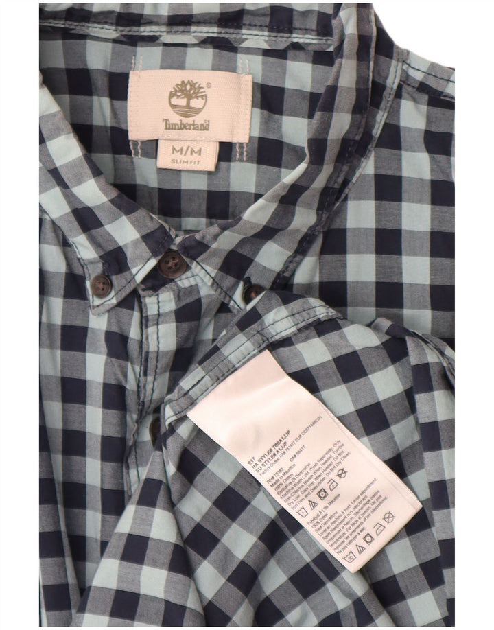 Timberland Herre Slim Fit skjorte Medium Marineblå Gingham Cotton