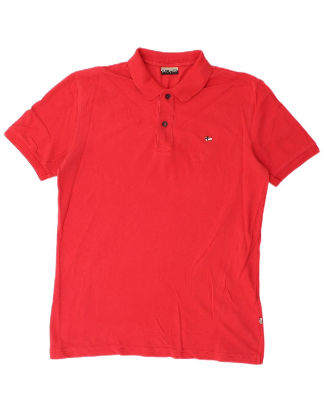 Napapijri herre poloshirt Medium rød bomuld